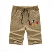 short gucci homme prix bas les abeilles gg brun